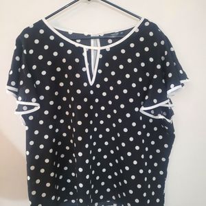 SHEIN Retro Polka Dot Top